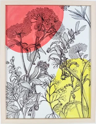 Grafik "Sommerblumen" - KEIN DRUCK, Original und Unikat sign.Ekaterina Gritchina - Bild 1 von 4