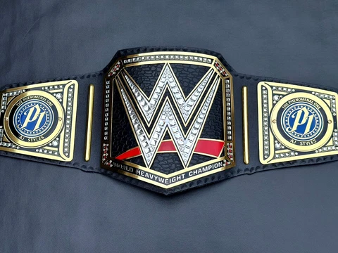 WORLD HEAVYWEIGHT CHAMPIONSHIP REPLICA TITLE BRASS BELT BLACK ADULT SIZE 2MM Cover