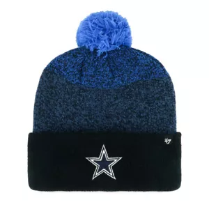 SOMBRERO GORRA GORRO DE PUNTO DALLAS COWBOYS NFL AZUL MARINO DEEP FREEZE TEJIDO ¡NUEVO CON ETIQUETAS! 47 MARCA - Imagen 1 de 6