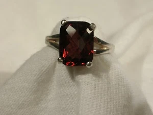Women's 9x7mm Garnet Sz 5 - Picture 1 of 1