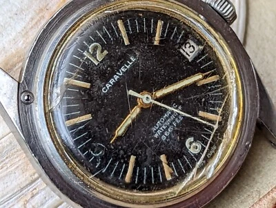 Vintage 1967 Bulova Caravelle 665 Sea Hunter Divers Watch FOR PARTS/RESTORATION - Image 1 of 4