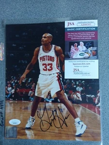 Grant Hill Signed 8x10 Pistons Photo Jsa - Picture 1 of 1