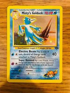 ¡CASI COMO NUEVO! Misty's Golduck (12/132) Holo Gimnasio Desafío Pokemon Tarjeta! ¡P&P rápido! - Imagen 1 de 2