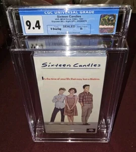 CGC 1984 Sixteen Candles VHS Graded 9.4 SEALED VARIENT New John Hughes - Picture 1 of 5