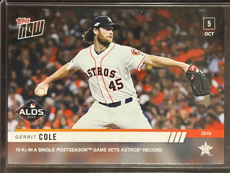 2019 Topps Now #966 Gerrit Cole Houston Astros - Image 1 of 2