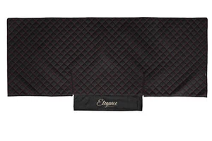 LKW Kunstleder Tagesdecke Bettbezug Bettdecke für SCANIA R 2005-2016 SCHWARZ/ROT - Bild 1 von 3