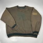 Vintage 90s Lee Sport Golf Links Classics Golf Brown Green Sweater Men's XXL 2XL