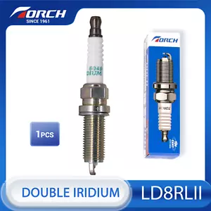 Double Iridium LD8RLII TORCH Spark Plug Replacement for Denso ZXE24HLR7 - Foto 1 di 7