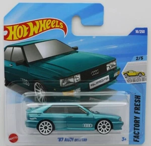 Hot Wheels '87 Audi Quattro Teal Green Hotwheels 2025 HYW72 NEW Short Card - Picture 1 of 1