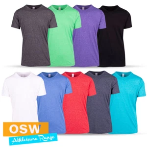 MENS ATHLETIC WORK OUT SPORTS GYM BREATHABLE STRETCHY COOL TRAINING ACTIVE TEE - Picture 1 of 10