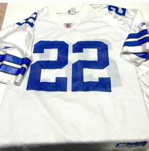 Maglia Vintage Emmitt Smith #22 Reebok Dallas Cowboys NFL Uomo Taglia XL - Foto 1 di 5