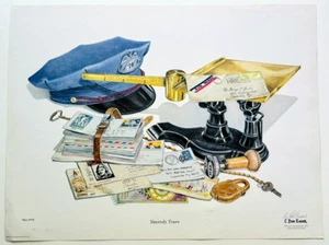 Impresión firmada a mano por artista Don Ensor 23x17 1975 SINCERAMENTE TUY Kentucky - Imagen 1 de 4