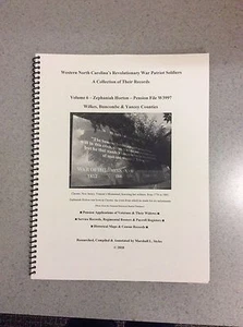 Western NC's Revolutionary War Soldiers, Vol 6 Zephaniah Horton, genealogy - Picture 1 of 1