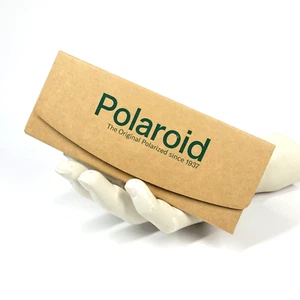 POLAROID Brillenetui S Brau + Putztuch Hartschale Sonnenbrillen Box Magnet - Bild 1 von 8
