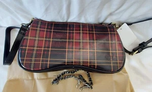 Patricia Nash Riley Baguette Crossbody & chain handbag Tartan purse NWT - Picture 1 of 4