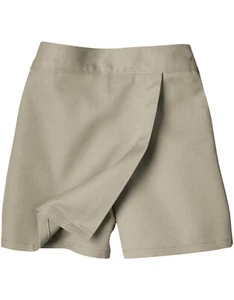 Dickies Little Girls' School Uniform Stain Release Khaki Faux Wrap Skort Size 6 - Picture 1 of 2