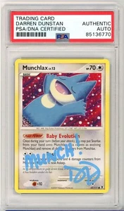 PSA Firmado Darren Dunstan Munchlax 69/111 Pokémon Rising Rivals - Imagen 1 de 2
