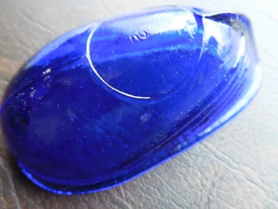 Piezas Harley Guardabarros Delantero Lámpara LENTE Vidrio Azul #2 Cabeza Nudillo, Cabeza Plana, Cabeza Pan Foto 1 de 4