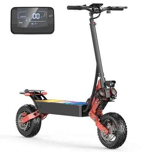 1000W Motor Adult Electric Scooter 11" Dirt Tire 48V 15Ah 35mph 40Miles Range - Picture 1 of 9
