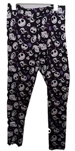 Disney Nightmare Before Christmas Leggings Purple Size XL Atheleisure Workout - Picture 1 of 8
