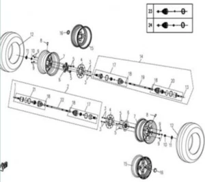 CF-MOTO Front CV Drive Shaft Assembly Fits 2008-2014 CF-MOTO UForce 500 600 - Foto 1 di 12