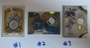 Milwaukee Brewers Relic Cards *YOU PICK* - Picture 1 of 5