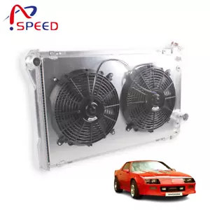 For 1982 1983-1992 Chevy Camaro Iroc-Z RS Z28 V8 4Row Radiator Shroud Fan - Bild 1 von 11