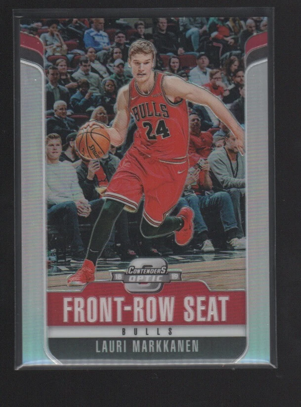LAURI MARKKANEN  2018-19 PANINI CONTENDERS OPTIC FRONT ROW SEAT SILVER PRIZM #18 - Image 1 of 1