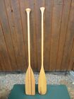 GREAT OLD Set 2 Odd Different Oars 60" Long Boat Wooden Paddles