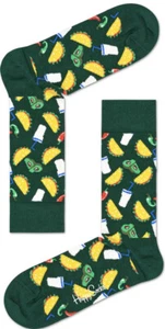 Happy Socks Tacos Guacamole Peppers Herren Damen schwarz Größe 8-12 neu mit Etikett - Bild 1 von 3