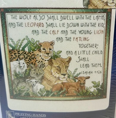 Designs para a coleção Agulha Mãos Orantes O LOBO TAMBÉM DEVE Isaías 11:6 - Imagem 1 de 3