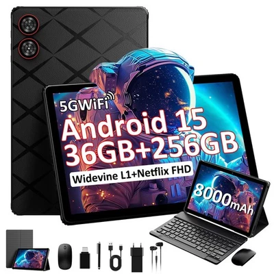 TIGERFU 2025 Ultimi Android 15 Tablet 11 Pollici, 36GB RAM+256GB ROM (TF 2TB), 5 - Immagine 1 di 4