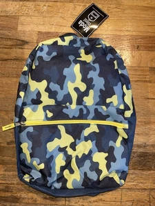 Nuovo zaino mimetico Moda West blu/giallo USA con notebook e cartella e forbici - Foto 1 di 8