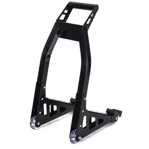 Cavalletto Alzamoto Anteriore Moto Regolabile Forcella Ruote Gomma Alluminio - Imagen 1 de 3