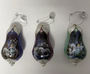 Bradford Unicorno Fata Vintage 2000 Ornamento Porcellana Ritirato - Foto 1 di 19