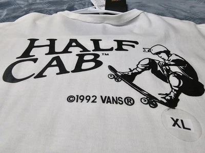30th Anniversary Half Cab Vans "Off The Wall"  White XL T-Shirt Skateboard - Image 1 of 4
