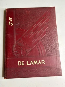 de Lamar High School 1945 Yearbook Richmond Texas Hardcover Vintage - Picture 1 of 8