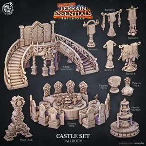 Castle Set | TTRPG Scatter Diorama Dollhouse Miniature | Terrain Essentials - Picture 1 of 12