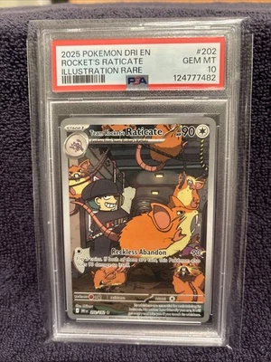 Team Rocket’s Raticate Illustration Rare 202/182 Destined Rivals PSA 10 - Image 1 of 2