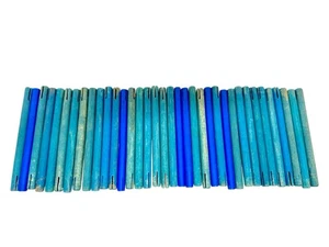 Tinkertoy 37 Blue Classic Wooden Replacement Connector 4 3/4" Rods Large Lot - Picture 1 of 6