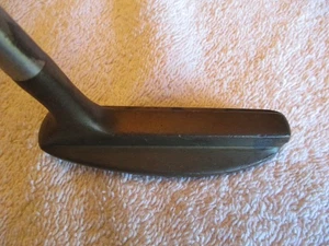 ACUSHNET BULLSEYE PUTTER L-FL-M 5 S TODO ORIGINAL CUERO PALETA EMPUÑADURA REUTER raro - Imagen 1 de 10