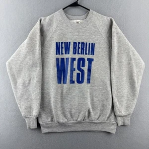 Vintage neu Berlin West Sweatshirt Herren Large (passt Medium) 80er 90er Rundhalsausschnitt USA - Bild 1 von 19