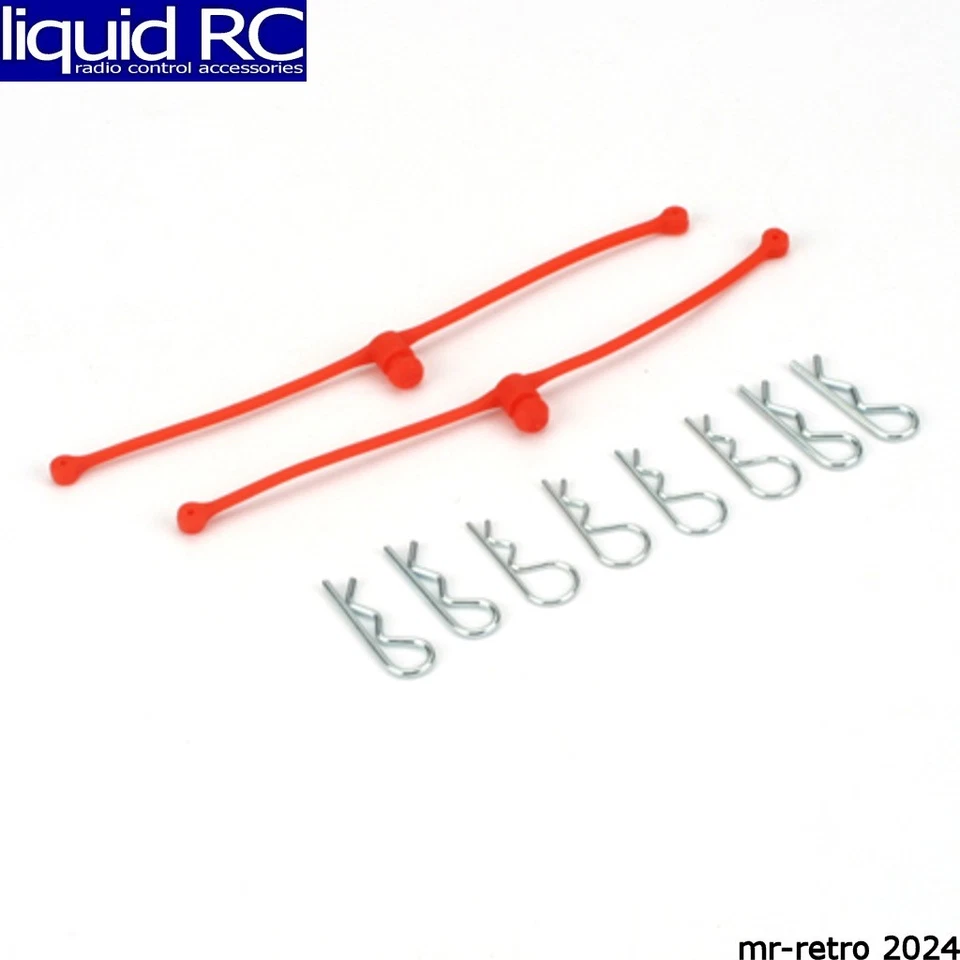 DuBro Body Klip Retainers Orange 2pcs 2252