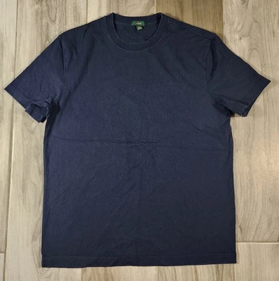 J. Camiseta Crew Oarsman azul marino manga corta para hombre mediana Foto 1 de 4