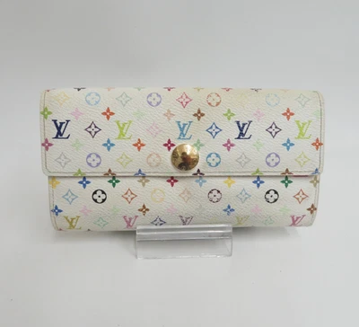 LOUIS VUITTON Monogram Multicolor Portefeuille Sarah Long Wallet F#46972 - Image 1 of 4
