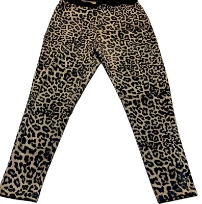 ZARA Leggings Pull-On Estampado Leopardo Mujer Talla L Cintura Elástica Estampado Animal Foto 1 de 4
