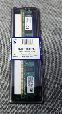 NEW Kingston 1GB DDR2 PC5300 Memory KVR667D2N5 SEAL ( INV05 - BINC001B ) - Image 1 of 4