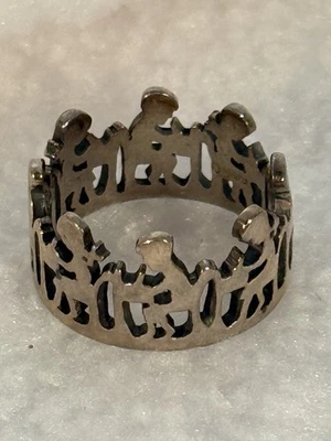 Anel aposentado James Avery vintage infantil na mesa escolar Eternity tamanho 5.5 - Imagem 1 de 4