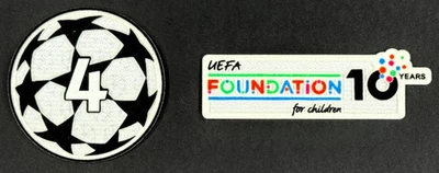 25 - 26 SPORTING ID UEFA CHAMPIONS LEAGUE 4 AJAX FC & FOUNDATION 10 YAERS PATCH