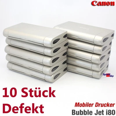 10x MOBILE DRUCKER CANON i80 PRINTER SCHROTT SCHRITTMOTOR ZAHNRÄDER STAHLSCHIENE - Bild 1 von 4